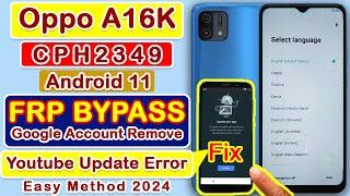 Oppo A16k FRP Bypass Android 11 without PC Oppo CPH2349 Google Account Remove #oppoa16k #frp #tech
