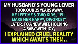 My husbands lover took away our 25 years at once so I told them that cruel reality awaits them.