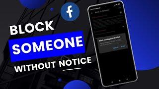 How to block someone on facebook messenger without waiting 48 hours