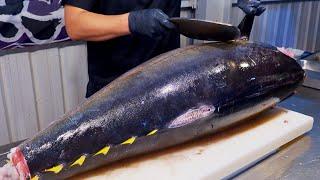 Worlds Sharpest Tuna Knife！Superb yellowfin Tuna cutting skill Luxurious sashimi  最鋒利的刀！黃鰭鮪魚切割技能