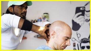 ASMR Barber Experience Ravindras Soothing Head Indian Massage