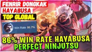 86% Win Rate Hayabusa Perfect Ninjutsu  Top Global Hayabusa  FENRIR DONGKAK - Mobile Legends Build