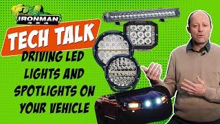 Spotlights on your 4WD. Tech Talk with Mic.