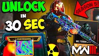 How to UNLOCK the NEW MW3 ️NUKE SKIN️ RARE Super Slick CAMO Unlock  Season 5 Rebirth NUKE