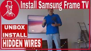 How to install a Samsung Frame TV - unbox and install with hidden wires