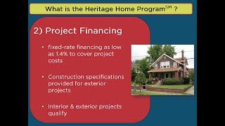 Heritage Home Program 2020 Loan Information
