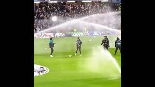 Chelsea Present Club World Cup Trophy the fans before Lille match 