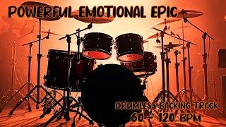 Powerful Emotional Epic Drumless Backing Track 60120 BPM