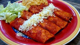 Enchiladas rojas estilo Zacatecas  Enchiladas fritas