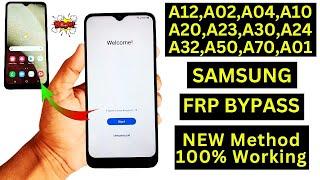 Samsung A12A02A04A10A20A23A30A50A70 Frp Bypass New Method 2024 Google Account Unlock Trick