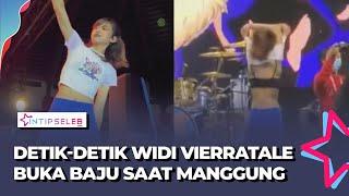 Widi Vierratale Lepas Baju Cuma Pakai Bra saat Konser