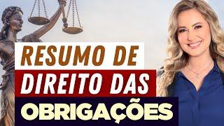 DIREITO DAS OBRIGAÇÕES - Resumo Completo  Conceito Classificação e Exemplos