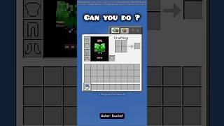 Can you do this ? Minecraft clutch shorts #minecraft #shorts #memes #meme