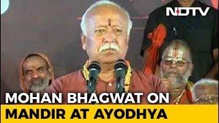 Only Ram Mandir And Nothing Else At Ayodhya Site Says RSS Chief