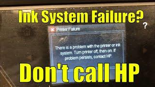 HP OfficeJet Pro 8610 8620 8710 8720 Ink System Failure