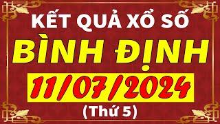 Xổ số Bình Định ngày 11 tháng 7  XSBDI - KQXSBDI - SXBDI  Xổ số kiến thiết Bình Định hôm nay