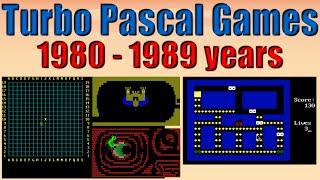 Turbo Pascal Games 1983 - 1989  GameDev  Pascal Programming  Pascal language  Game Development