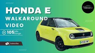 Walk round video of Honda E - 2020 plate - HY20YWF