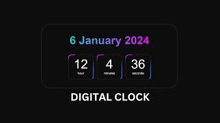 Digital Clock In HTML CSS and JavaScript  Digital Clock