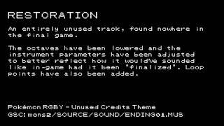 Pokémon Unused OST - Generation I RGBY