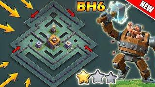 Best Builder Hall 6 BH6 Base With Defense Replays  BH6 Anti 2 Star Base Layout  Clash of Clans