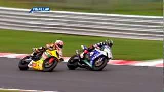 British Superbike 2011 Last Lap - Tommy Hill vs. John Hopkins + Post Race Interview