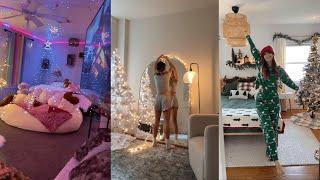 Decorate my room with me for Christmas ️  Tiktok Compilation