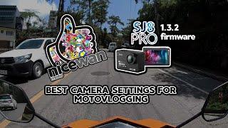 nicewan.moto  best camera settings for motovlogging  sj8 pro settings