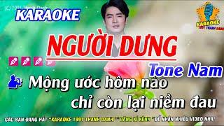 Karaoke Người Dưng Tone Nam  Sáng Tác Thiên Quang Nhạc Sống Dễ Hát Nhất  Karaoke Thanh Danh