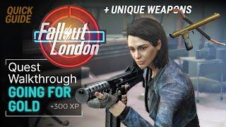 Fallout London Going for Gold Quest Walkthrough - Kiera Companion Quest + Unique Weapons