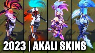 ALL AKALI SKINS SPOTLIGHT 2023  League of Legends