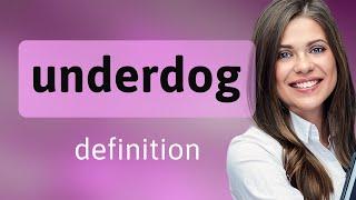 Underdog  what is UNDERDOG meaning