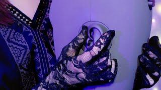 ASMR Ear Massage & Touching with Lace Gloves  Japanese Whispering KU100