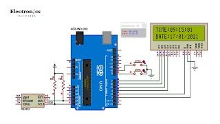 Arduino DS3232 Real Time Digital Clock & Calendar   Simulation