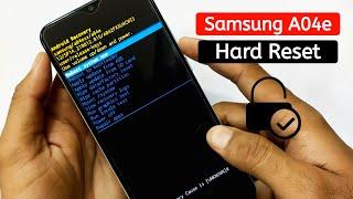 How to Hard Reset Samsung A04e  Samsung A04e Factory reset.