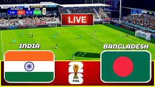 INDIA vs BANGLADESH - FIFA World Cup 2026 Qualifiers  Live Football Match  PES 21