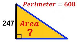 Can you find the area of the triangle?  Perimeter  #math #maths  #geometry