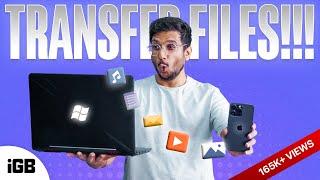 How to Transfer Files from iPhone to Windows PC and Vice Versa  ️  2024