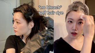 Dyeing Hair from Black to Ash Brown  NO Bleach  Styling Tips
