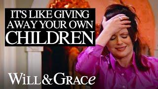 Karen Gives Away Her Clothes to Charity  Will & Grace