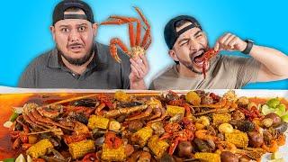 We ate 15 POUNDS of Seafood Boil in 30 Minutes mukbang