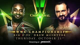 Big E vs. Drew McIntyre - Official Match Card HD - WWE Crown Jewel 2021