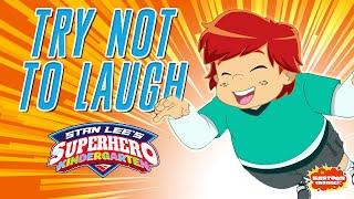 Try Not To Laugh ‍️ Funniest Moments ‍️ Stan Lees Superhero Kindergarten 