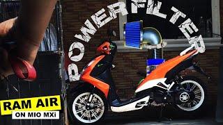 RAM AIR  MUSHROOM FILTER on Mio Mxi  DIY installation #scooter