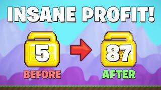 HOW TO GET RICH FAST IN 2021 TRIPLE YOUR WLS EASILY INSANE PROFIT - Growtopia