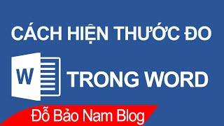 Cách hiện thước đo trong Word cách bật thanh Ruler trong Word