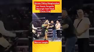 Momen Haru Istri Randy Pangalila Menangis Saat Peluk Diatas Ring