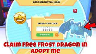 Giveaway closed *HURRY* Claim Free frost dragon in adopt me before it’s too late