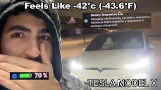 Leaving my Tesla Unplugged Overnight Extreme Cold Warning