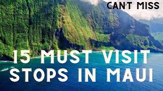 15 Must Visit Stops in Maui Hawaii 2024  Best things to do in Maui